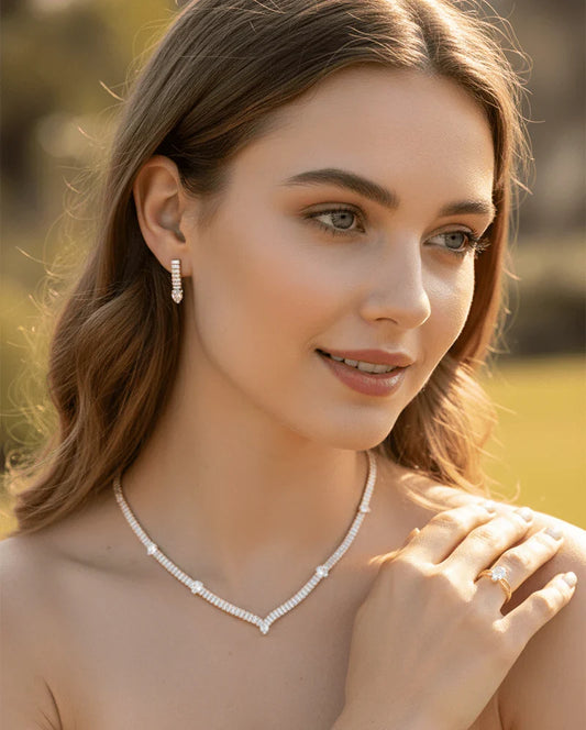 Crystal Accent Jewelry Set
