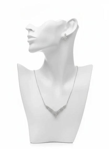 Crystal Leaf Jewelry Set